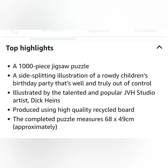 NWT Jan Van Haasteren Birthday Party Comic Puzzle, 1000 Pieces, 12+ - Picture 9 of 9